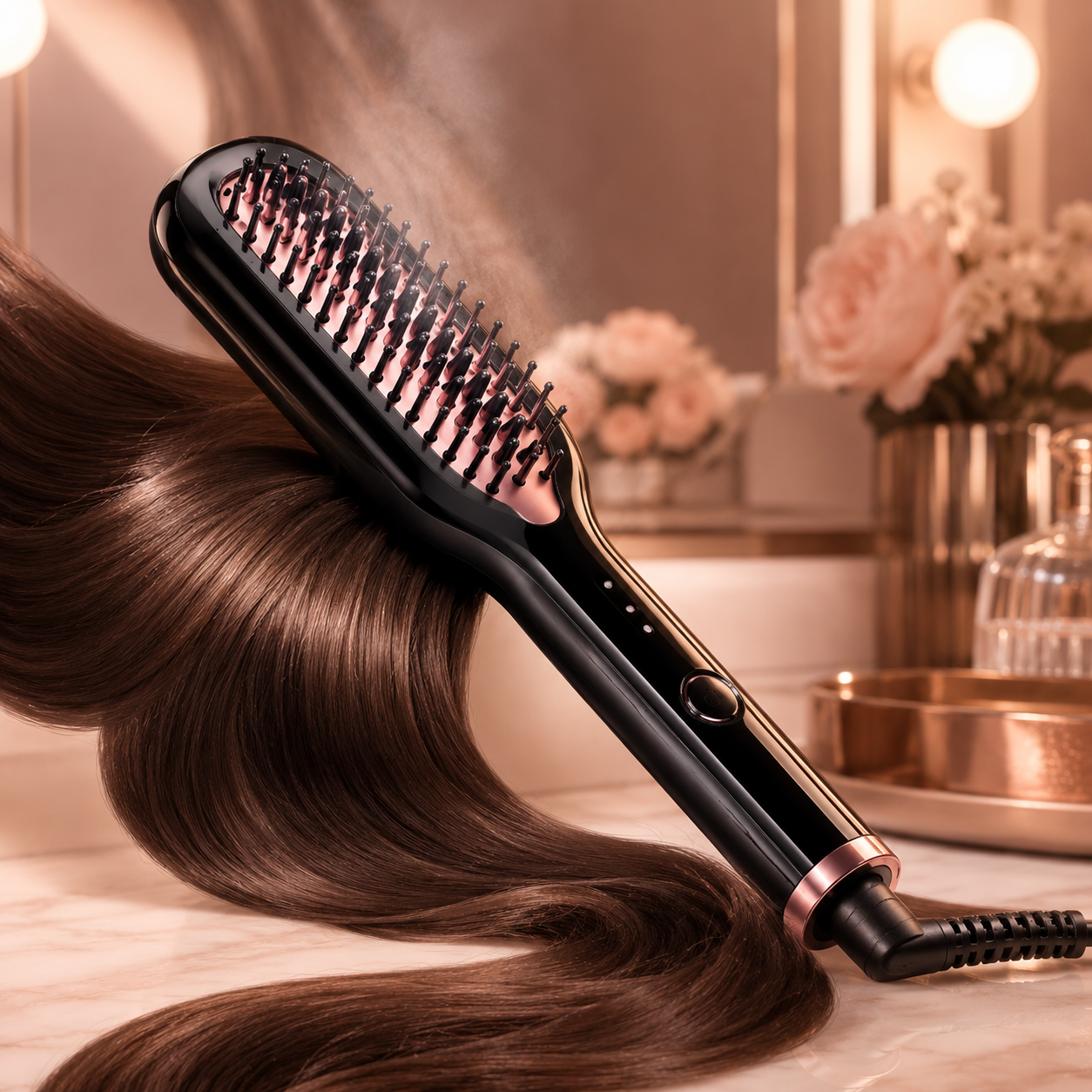 فرشاة تمليس الشعر الاحترافية - نتيجة سالون 💇♀️