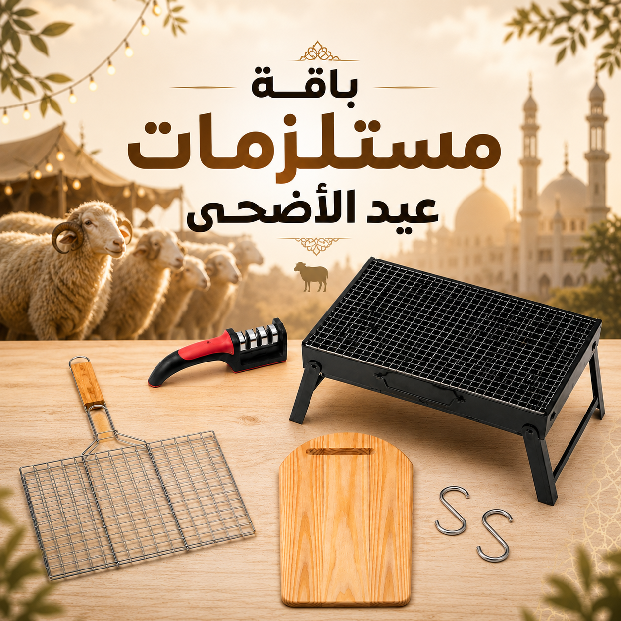 باقة مستلزمات عيد الأضحى - كل شي في بلاصة وحدة