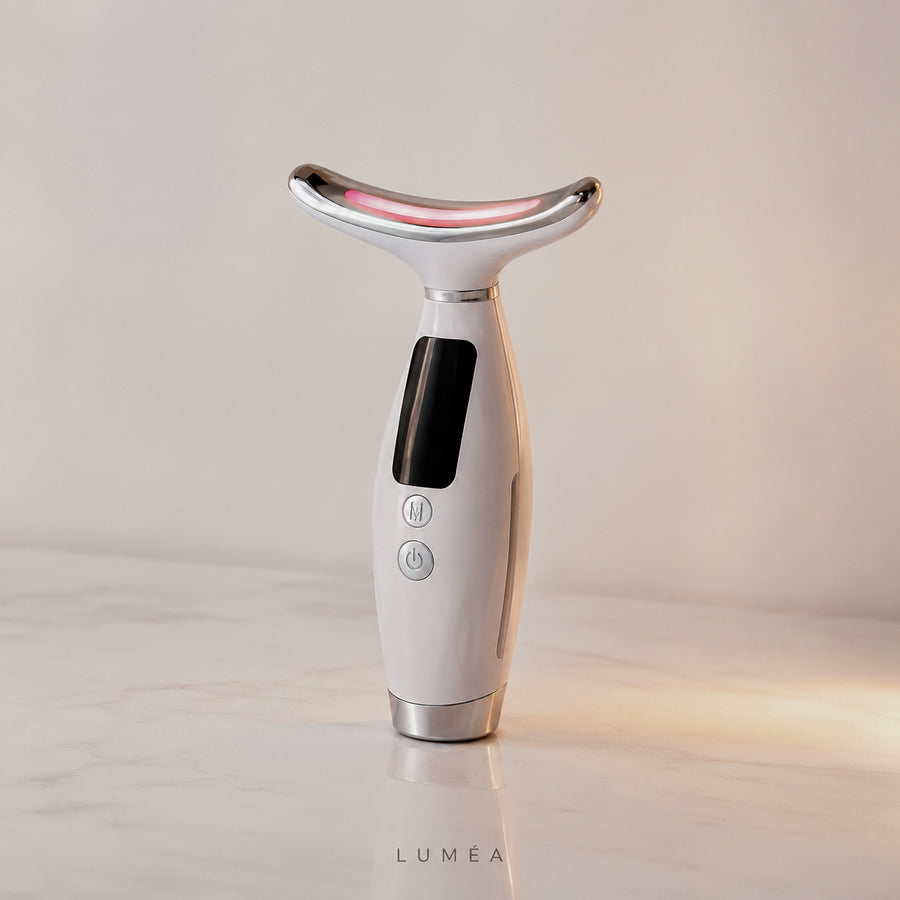 LUMÉA YE-51 - Appareil de Massage Beauté Visage & Cou · LED + Chaleur | جهاز تدليك والعناية بالوجه والرقبة
